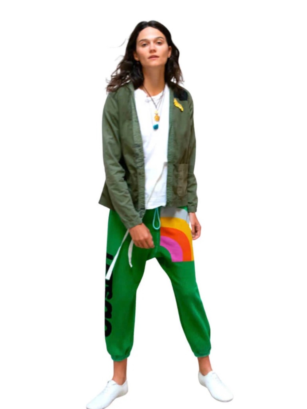 Free City Rainbow OG LETS GO in School Green Size XS NWOT